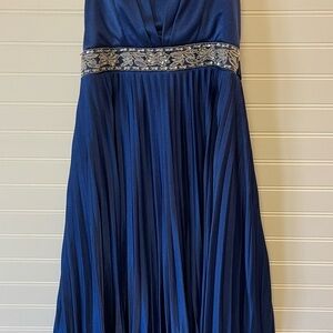Speechless Strapless Royal Blue Sequin Dress Party Dance Prom Sz Sm EUC